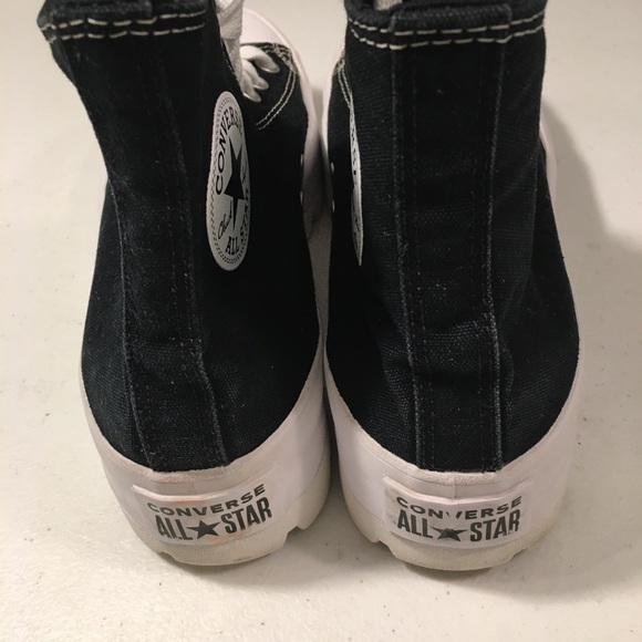 Converse Chuck Taylor All Star Lugged High Top Black Sneakers Size 7 - Picture 9 of 12